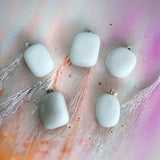 Sasemy - Edelsteen -Melk Kwarts - Edelstenen - Edelsteen Hanger - Edelsteen Ketting - Verjaardag - Cadeau - Moederdag - Sinterklaas cadeau - Kerst cadeau