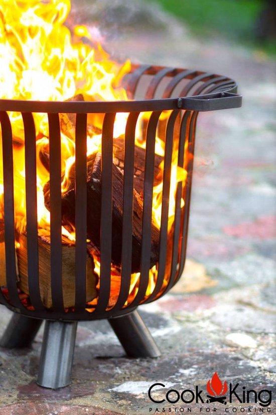 CookKing Vuurkorf - Zwart - Vuurkorf voor - Voor