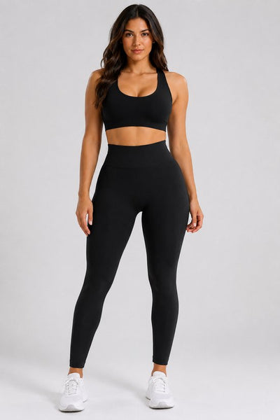 SparkNine Zephyr sportlegging - XS - zwart - high waist - squat-proof - stevig & ondersteunend - but crunch