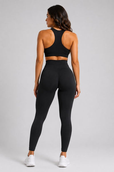 SparkNine Zephyr sportlegging - XS - zwart - high waist - squat-proof - stevig & ondersteunend - but crunch