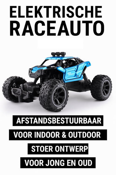 DMG Supply RC Auto - Bestuurbare Auto - Raceauto - Blauw - Binnen en Buiten - 15 km-u - Vanaf 7 Jaar