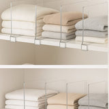Kastverdelers – 4 stuks – Acryl Plankverdelers voor Kledingkast & Opbergkast – 30 x 20,5 cm – Stevige Schapverdelers – Zonder Boren – Heldere Organizers