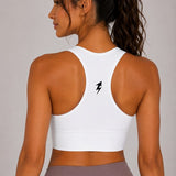 SparkNine Coreshield sportbeha - met ingebouwde pads - S - wit - push-up sport-bh - high impact ondersteuning - push-up - ademend