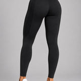SparkNine Smoothlift sportlegging dames - M - zwart - naadloos - tummy control - scrunch - squatproof - zacht & comfortabel