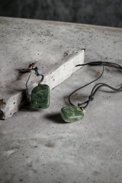 Sasemy - Edelsteen - Groene Jaspis - Edelstenen - Edelsteen Hanger - Edelsteen Ketting - Verjaardag Cadeau -Cadeau - Moederdag - Vaderdag Cadeau - Sinterklaas cadeau - Kerstcadeau