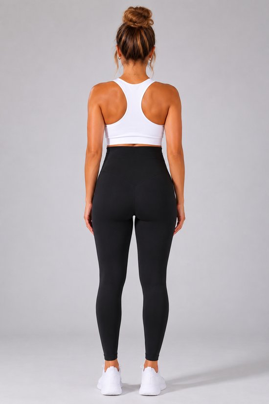 SparkNine Mamaactive maternity legging - XXL - zwart - hoge taille - rekbaar - zacht & ademend materiaal - ondersteunend - zwangerschapslegging