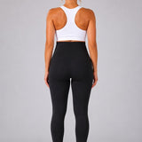 SparkNine Mamaactive maternity legging - XXL - zwart - hoge taille - rekbaar - zacht & ademend materiaal - ondersteunend - zwangerschapslegging