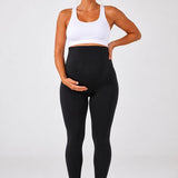 SparkNine Mamaactive maternity legging - XXL - zwart - hoge taille - rekbaar - zacht & ademend materiaal - ondersteunend - zwangerschapslegging