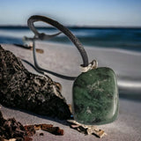 Sasemy - Edelsteen - Groene Jaspis - Edelstenen - Edelsteen Hanger - Edelsteen Ketting - Verjaardag Cadeau -Cadeau - Moederdag - Vaderdag Cadeau - Sinterklaas cadeau - Kerstcadeau