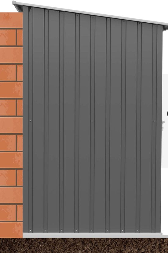 Gereedschapsschuur Metaal - 100x103x160 cm - Grijs