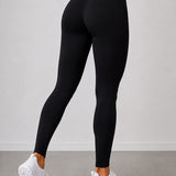 SparkNine Serenafit sportlegging - S - zwart - hoge taille - zacht & comfortabel materiaal - tweede huid - stretch - buikcontrole