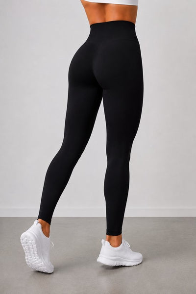 SparkNine Serenafit sportlegging - S - zwart - hoge taille - zacht & comfortabel materiaal - tweede huid - stretch - buikcontrole