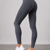 SparkNine Serenafit sportlegging - L - grijs - hoge taille - zacht & comfortabel materiaal - tweede huid - stretch - buikcontrole