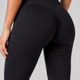 SparkNine Pureflow dames sportlegging - extra zachte stof - M - zwart - hoge taille - buikcontrole - booty lift - but crunch - ademend - elastisch