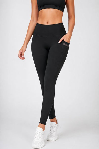 SparkNine Meshtone Sportlegging - XXL - zwart - mesh details & handige zakken - sportbroek - ademend & stijlvol - elastisch - squatproof