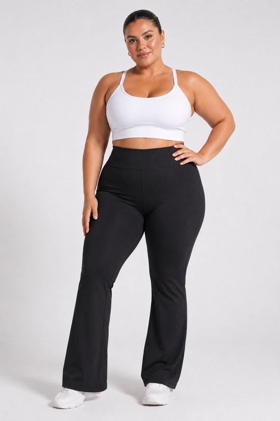 Flare Broek - Flared Pants met Zakken - Legging met &