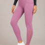 SparkNine Meshtone Sportlegging - XL - roze - mesh details & handige zakken - sportbroek - ademend & stijlvol - elastisch - squatproof