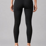 SparkNine Novawave sportlegging dames - squatproof - ademend - met zakken - S - zwart - mesh panelen - elastisch & stijvol