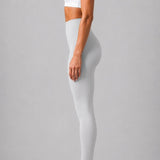 SparkNine Serenafit sportlegging - L - wit - hoge taille - zacht & comfortabel materiaal - tweede huid - stretch - buikcontrole