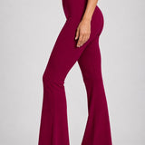 SparkNine Breezeflare dames legging - stijlvolle flare broek - M - rood - lichtgewicht & ademend - hoge taille - flatterende pasvorm
