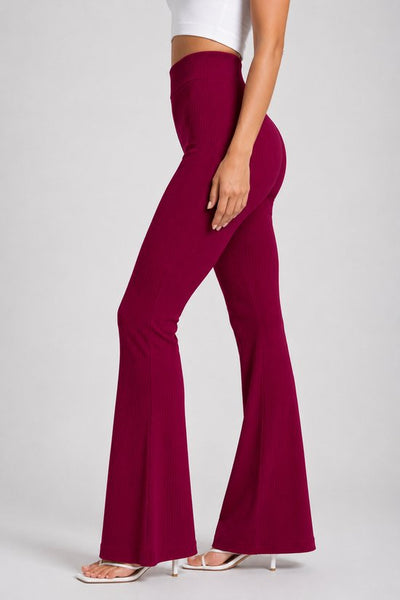 SparkNine Breezeflare dames legging - stijlvolle flare broek - M - rood - lichtgewicht & ademend - hoge taille - flatterende pasvorm
