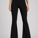 SparkNine Breezeflare dames legging - stijlvolle flare broek - S - zwart - lichtgewicht & ademend - hoge taille - flatterende pasvorm