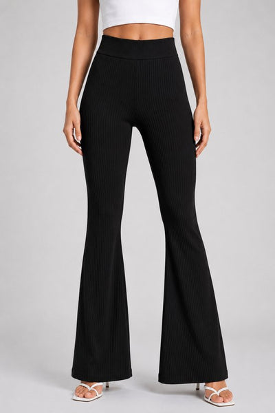 SparkNine Breezeflare dames legging - stijlvolle flare broek - S - zwart - lichtgewicht & ademend - hoge taille - flatterende pasvorm