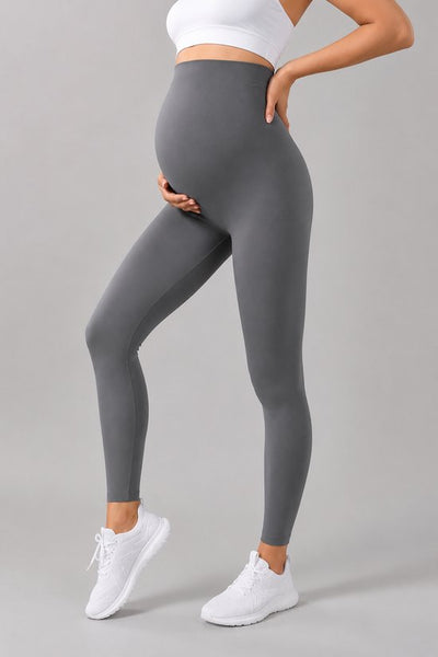 SparkNine Mamaactive zwangerschapslegging - M - grijs - hoge taille - rekbaar - zacht & ademend materiaal - ondersteunend - maternity