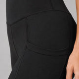 SparkNine Novawave sportlegging dames - squatproof - ademend - met zakken - S - zwart - mesh panelen - elastisch & stijvol