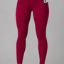 SparkNine Softflex zachte legging met zakken - dames sportlegging - comfy legging - S - rood - hoge taille - elastisch - zacht materiaal - comfortabel