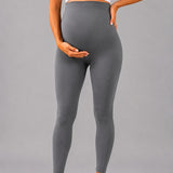 SparkNine Mamaactive zwangerschapslegging - M - grijs - hoge taille - rekbaar - zacht & ademend materiaal - ondersteunend - maternity