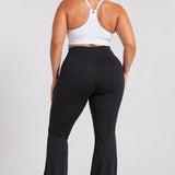 Flare Broek - Flared Pants met Zakken - Legging met &