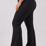 Flare Broek - Flared Pants met Zakken - Legging met &