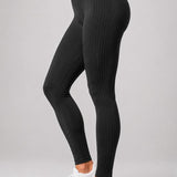SparkNine Coreflex sportlegging - S - zwart - hoge taille - elastisch - squatproof - ondersteuning