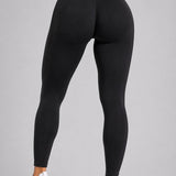 SparkNine Zephyr sportlegging - L - zwart - high waist - squat-proof - stevig & ondersteunend - but crunch