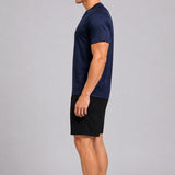 SparkNine Pulsegear sport t-shirt - heren - sneldrogend & ademend - S - donkerblauw - lichtgewicht - ideaal voor trainen, rennen & fitness