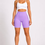 SparkNine Sculptfit sport short fitness - dames - S - paars - hoge taille & buttlift - shapend - hoog elastisch naadloos - ademend