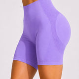 SparkNine Sculptfit sport short fitness - dames - S - paars - hoge taille & buttlift - shapend - hoog elastisch naadloos - ademend