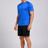 SparkNine Pulsegear sport t-shirt - heren - sneldrogend & ademend - L - blauw - lichtgewicht - ideaal voor trainen, rennen & fitness