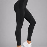 SparkNine Smoothlift sportlegging dames - M - zwart - naadloos - tummy control - scrunch - squatproof - zacht & comfortabel