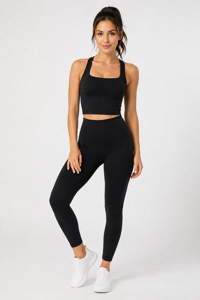 SparkNine Sculptactive sporttop - met ingebouwde sportbeha - verwijderbare pads - XL - zwart - high impact ondersteuning - kruisrug - ademend & stijlvol