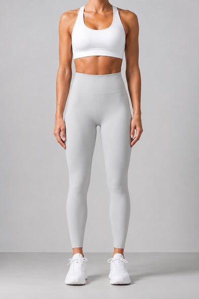 SparkNine Serenafit sportlegging - L - wit - hoge taille - zacht & comfortabel materiaal - tweede huid - stretch - buikcontrole