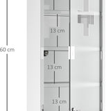 4goodz Medicijnkastje EHBO-kastje met slot RVS 12x30x60 cm