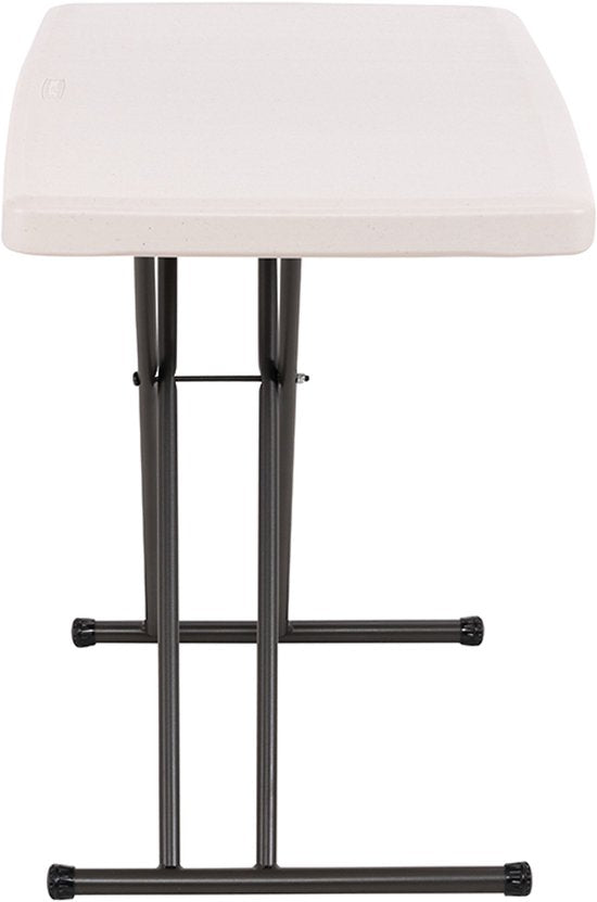 Lifetime® Compacte Campingtafel Bijzettafel Hoogte Verstelbaar - 49x76x53 cm