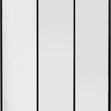 4goodz Wandspiegel Raam-Drieluik van Metaal – 75 × 115 cm – Zwart