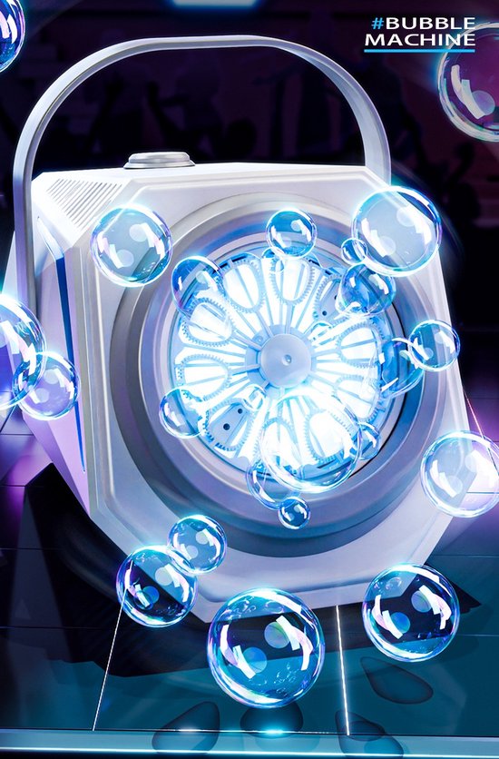 Professionele Bellenmachine met LED-Licht & Afstandsbediening – Krachtige Bubbelmachine voor Feest, Party, DJ, Bruiloft & Evenementen