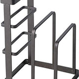 Keuken Organizer - 20,9 cm x 14 cm - Zwart - Messenhouder - Aanrecht organizer - Messenblok voor het aanrecht