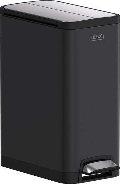 Luzzo® Pedaalemmer California 30L – Mat Zwart – Hygiënisch & Smal