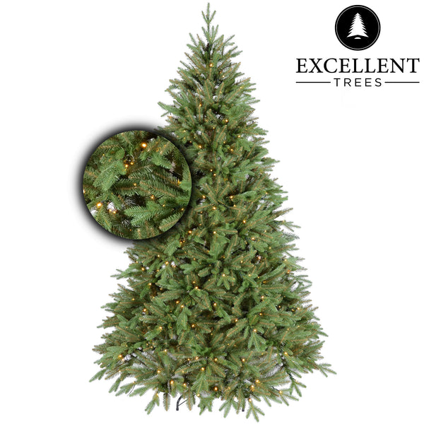 Excellent Trees® LED Ulvik 150 cm - Premium Kerstboom met 250 LED lampjes - ⌀80cm - 150cm