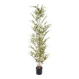 Kopu® Kunstplant Bamboe 120 cm - in zwarte pot - Nepplant